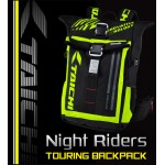 RS TAICHI Night Riders Waterproof Touring Sport Backpack ( Waterproof With LED Night Light )